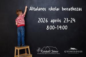 Általános iskolai beiratkozás 2026.